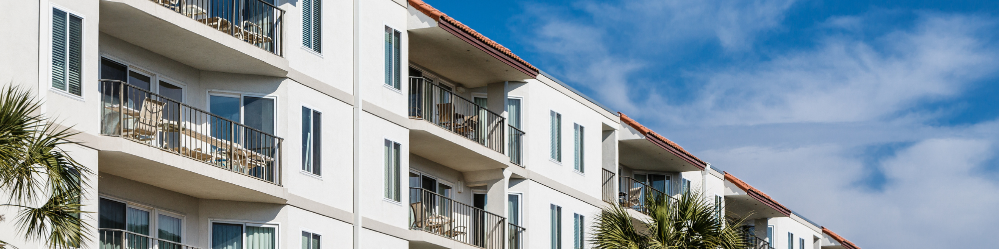 exterior view of Condos